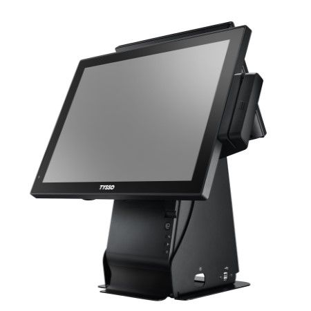 15 inç Tüm-Bir-Arada POS Sistemi Donanımı - MSR ve 2. Ekran ile 15 inç Tüm-Bir-Arada POS Sistemi